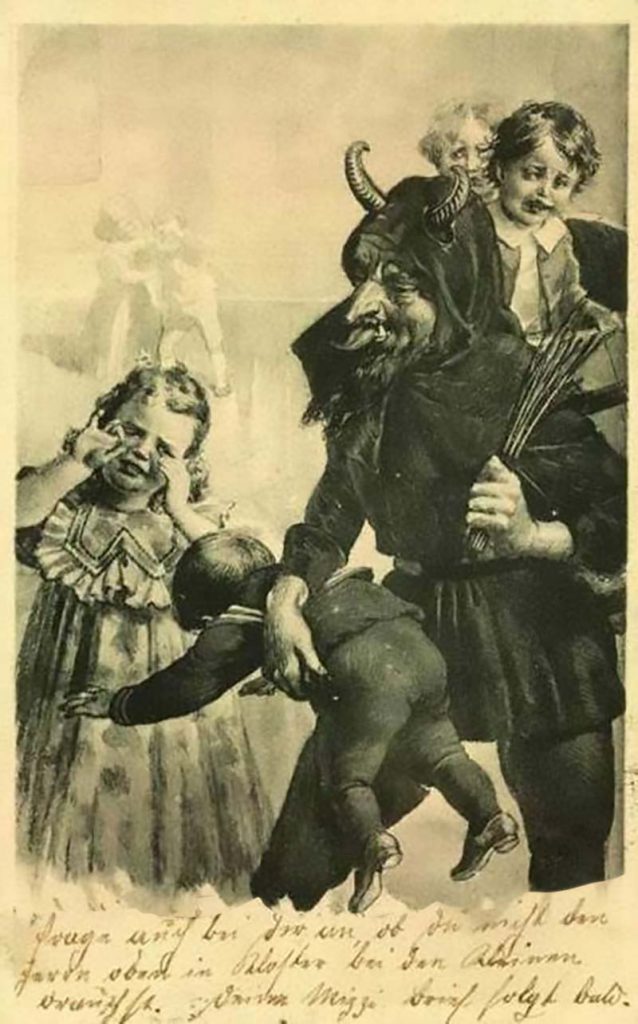 Krampus come niños. Legados del Misterio