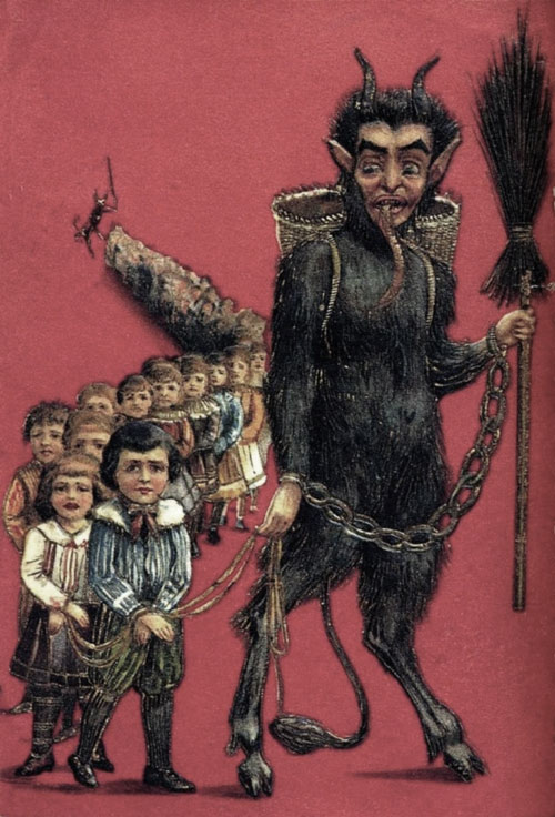 Los Krampus come niños. Legados del Misterio