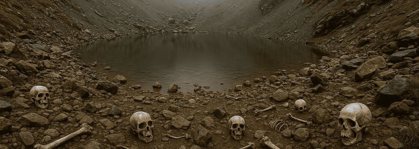 El lago de los esqueletos en la India: Ritual masivo de sacrificio